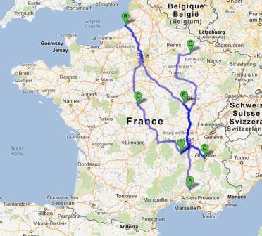 Carte des salons